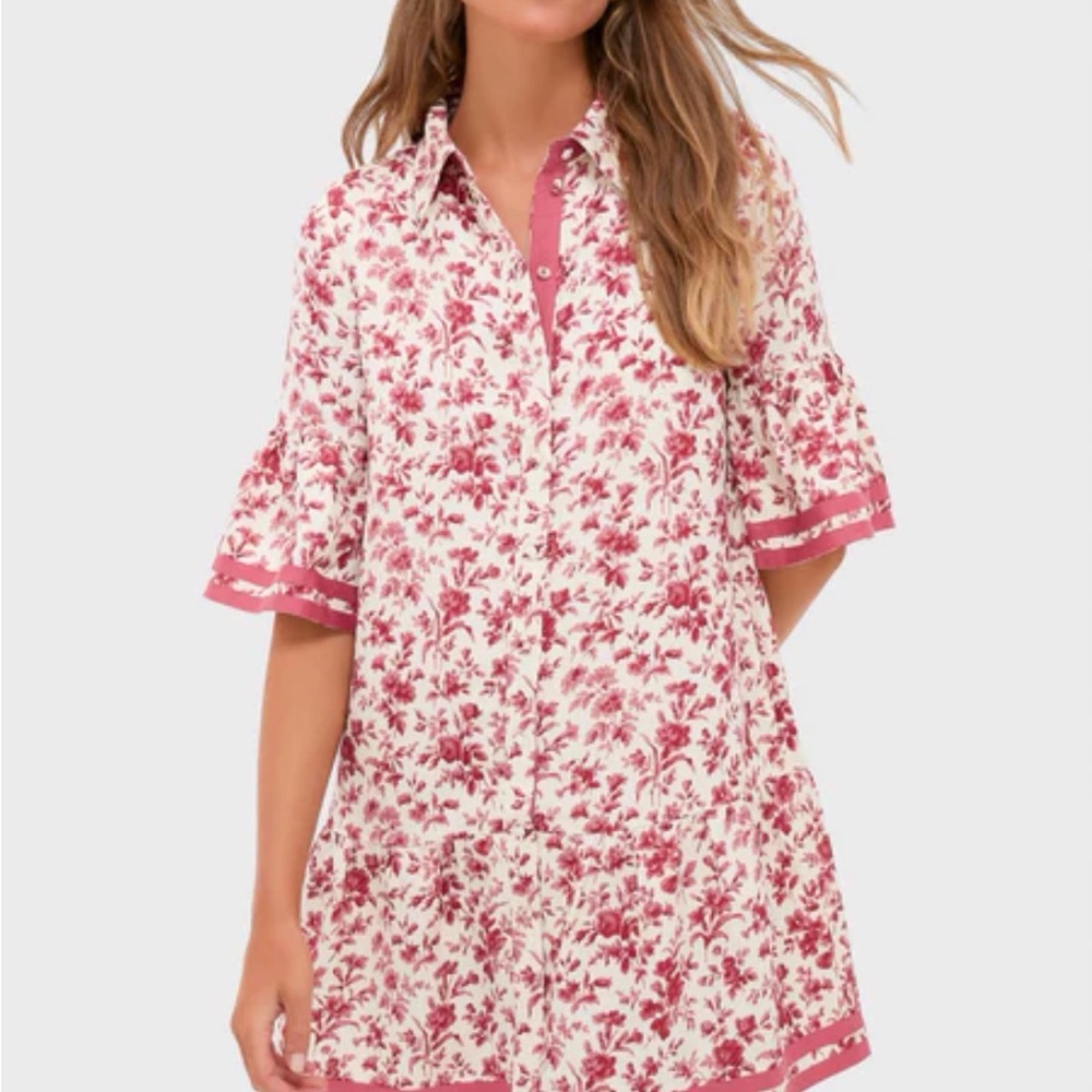 Tuckernuck Pink and White Floral Dress